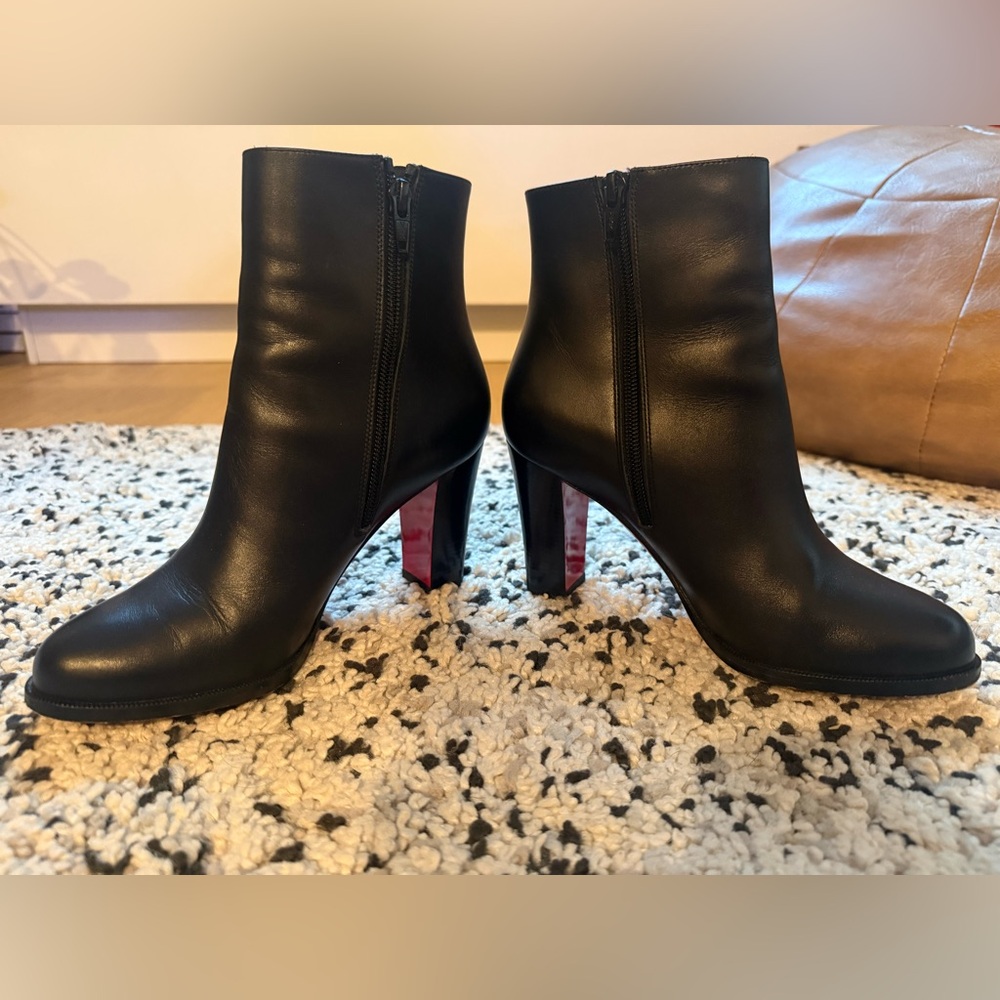 Christian Louboutin Adox 85 Black Calf
Leather Ankle Boots -Size 36.5 - Picture 6 of 8